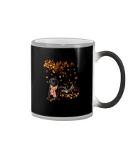 Autumn Tree - Labrador Black Color Changing Mug tile
