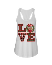 Christmas Love - Shetland Sheepdog 2 Ladies Flowy Tank tile