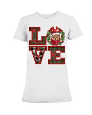 Christmas Love - Shetland Sheepdog 2 Premium Fit Ladies Tee tile