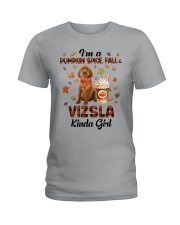 Pumpkin Kinda - Vizsla Ladies T-Shirt tile