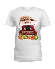 Pumpkin House - BLACK Toy Poodle Ladies T-Shirt tile