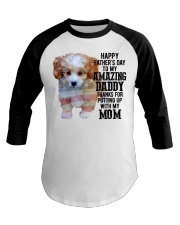 Father Day - Shih-Poo Baseball Tee tile