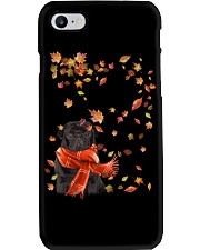 Leaf Scarf - BLACK Pug 2 Phone Case tile
