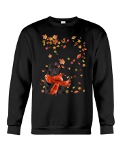 Leaf Scarf - BLACK Pug 2 Crewneck Sweatshirt tile