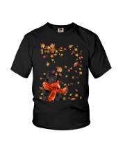 Leaf Scarf - BLACK Pug 2 Youth T-Shirt tile