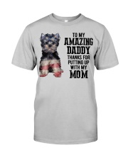 Amazing Daddy - Yorkshire Terrier Classic T-Shirt front