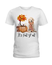 It is Fall - Golden Retriever Ladies T-Shirt tile