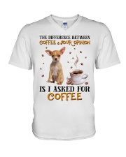 The Difference - TAN Chihuahua 2 V-Neck T-Shirt tile