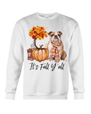 It is Fall - English Bulldog 1 Crewneck Sweatshirt tile