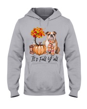 It is Fall - English Bulldog 1 Hooded Sweatshirt front