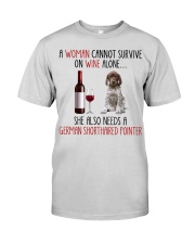 She Also Needs - German Shorthaired Pointer Premium Fit Mens Tee tile