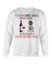She Also Needs - German Shorthaired Pointer Crewneck Sweatshirt tile