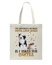 The Difference - Sheepadoodle Tote Bag tile