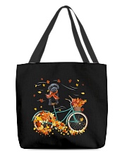 Autumn Bike - BLACK Schnoodle All-Over Tote tile