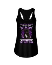 Same Thing - BLACK Shih Tzu Ladies Flowy Tank tile