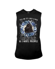 Hate People - BLACK Miniature Poodle Sleeveless Tee tile