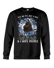 Hate People - BLACK Miniature Poodle Crewneck Sweatshirt tile