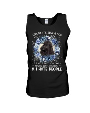 Hate People - BLACK Miniature Poodle Unisex Tank tile
