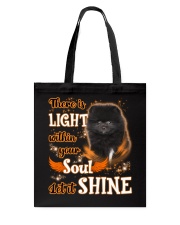 Shine - BLACK Pomeranian Tote Bag tile