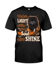 Shine - BLACK Pomeranian Classic T-Shirt front