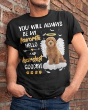 Hardest Goodbye - RED Goldendoodle Classic T-Shirt apparel-classic-tshirt-lifestyle-26