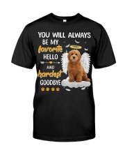 Hardest Goodbye - RED Goldendoodle Classic T-Shirt front
