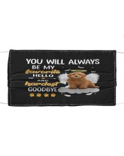 Hardest Goodbye - RED Goldendoodle Mask tile