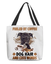 Fueled By - BLACK American Staffordshire Terrier All-Over Tote tile
