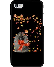 Leaf Scarf - GREY Keeshond Phone Case tile