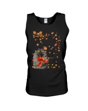Leaf Scarf - GREY Keeshond Unisex Tank tile