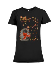 Leaf Scarf - GREY Keeshond Premium Fit Ladies Tee tile