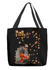 Leaf Scarf - GREY Keeshond All-Over Tote tile