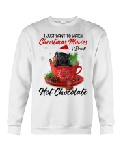 Hot Chocolate - BLACK Pug 1 Crewneck Sweatshirt tile