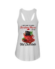 Hot Chocolate - BLACK Pug 1 Ladies Flowy Tank tile