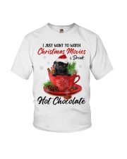 Hot Chocolate - BLACK Pug 1 Youth T-Shirt tile