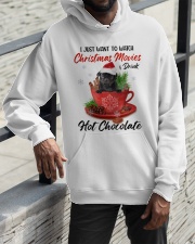Hot Chocolate - BLACK Pug 1 Hooded Sweatshirt apparel-hooded-sweatshirt-lifestyle-front-11