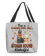 Pumpkin Kinda - Afghan Hound All-Over Tote tile