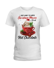 Hot Chocolate - CREAM Toy Poodle Ladies T-Shirt tile
