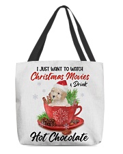 Hot Chocolate - CREAM Toy Poodle All-Over Tote tile