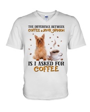 The Difference - Silky Terrier V-Neck T-Shirt tile
