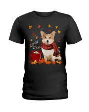 Hot Chocolate - Corgi Ladies T-Shirt tile