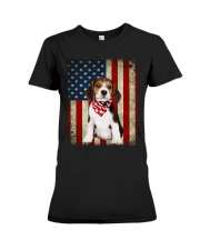 Beagle - American Flag Premium Fit Ladies Tee tile