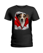 Canada Flag - Jack Russell Terrier 1 Ladies T-Shirt tile