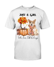Fall And - Corgi Classic T-Shirt tile