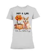 Fall And - Corgi Premium Fit Ladies Tee tile