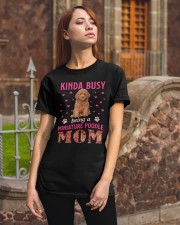 Kinda Busy - RED Miniature Poodle Classic T-Shirt apparel-classic-tshirt-lifestyle-06