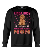 Kinda Busy - RED Miniature Poodle Crewneck Sweatshirt tile