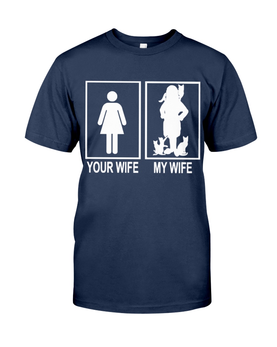 MY WIFE LOVE CATS Classic T-Shirt