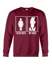 MY WIFE LOVE CATS Crewneck Sweatshirt thumbnail