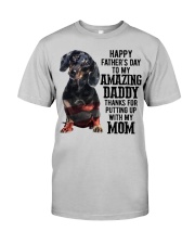 Daddy - BLACK Dachshund Classic T-Shirt front